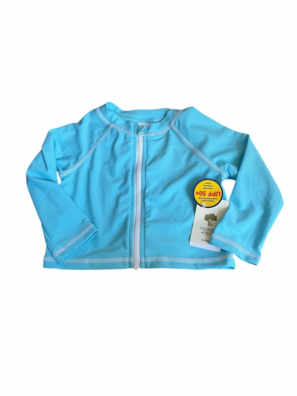 Tucker + Tate Kids Light Blue Zip Rashguard